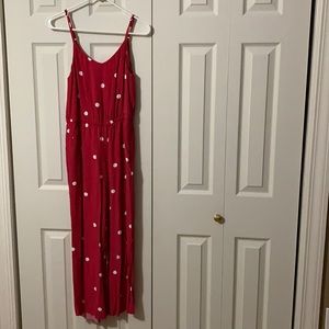 Polka dot jumpsuit (3/4 length pant leg)